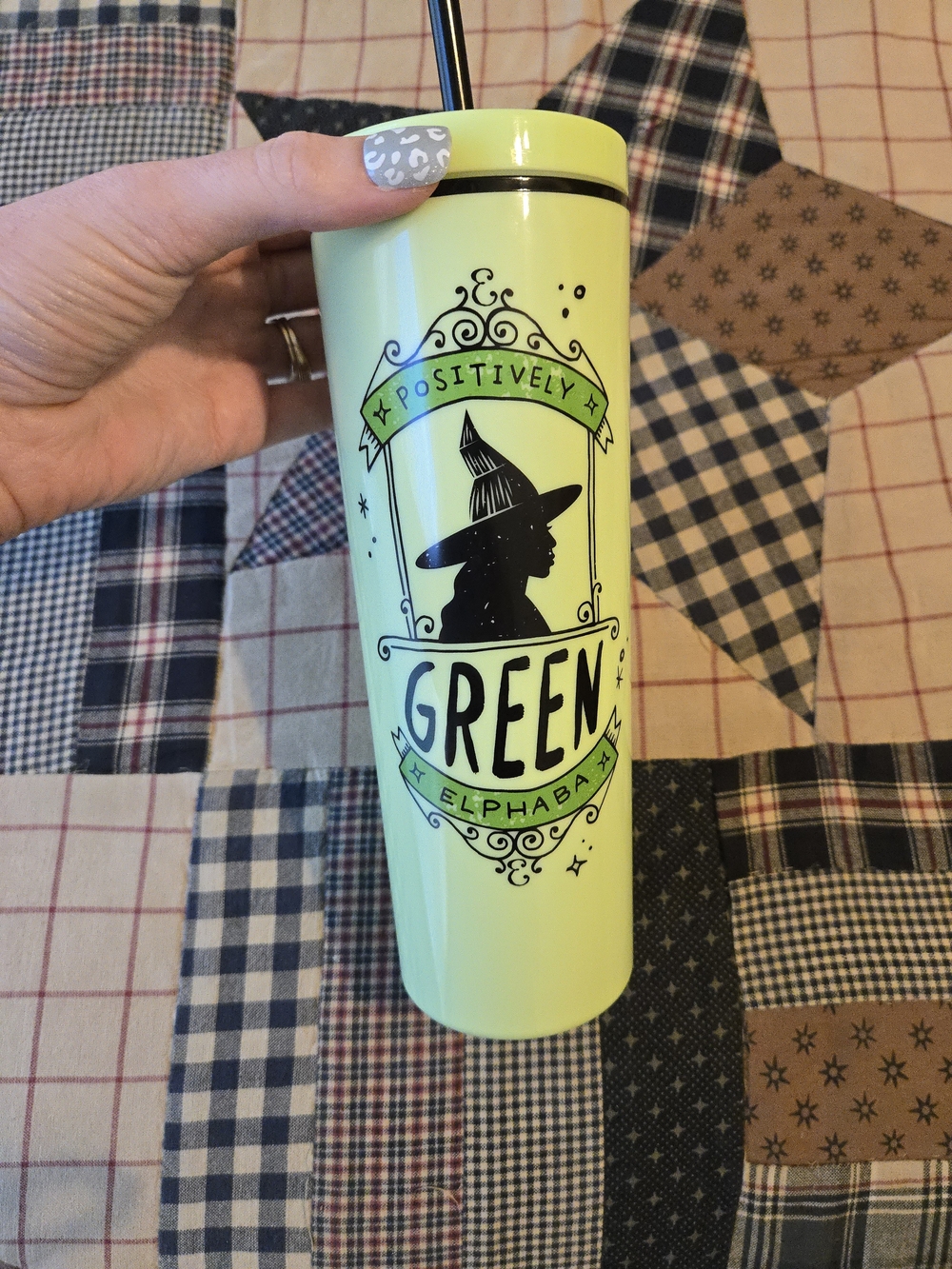 Wicked Elphaba Travel Tumbler - Lime Green